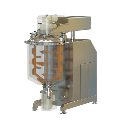 Homogeneizador a vácuo - BACHMIX MULTIFUNCTION - BACHILLER Mixing & Drying Technology - rotor-estator / vertical / de batelada