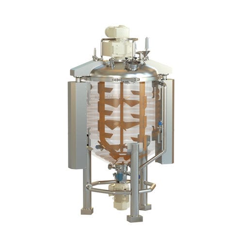 Homogeneizador a vácuo - BACHMIX R - BACHILLER Mixing & Drying Technology - rotor-estator / vertical / de batelada