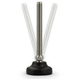 Pé de máquina - V42Z01M050 / V42Z02M050 series - Advanced Antivibration Components - em poliamida / antiderrapante / com rosca