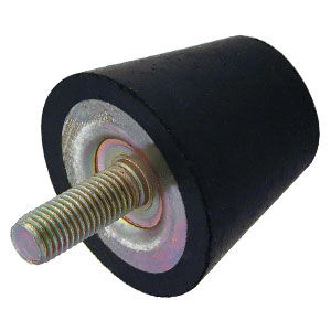 Batente amortecedor em aço zincado - V10Z 7M1020 series - Advanced Antivibration Components - cônico