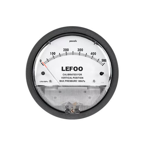 Manômetro com mostrador analógico - LFB - ZHEJIANG LEFOO CONTROLS CO., LTD - de pressão relativa / diferencial / para montagem traseira
