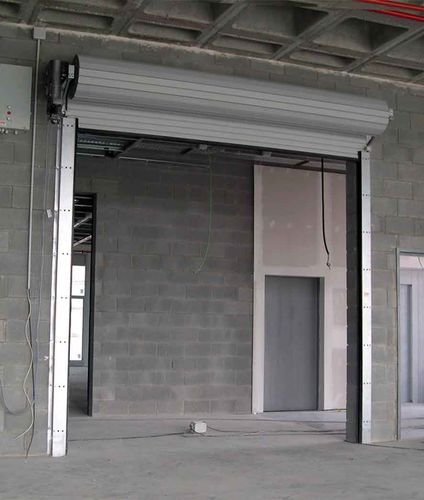 Porta de enrolar - PF-120/180/240 - ALFATECO MADRID S.A. - em aço inoxidável / industrial / antichama