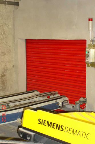 Porta de correr na vertical - EI2-60-90-120-180-240/PF-240 series - ALFATECO MADRID S.A. - metálica / industrial / corta-fogo