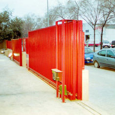 Porta de correr - VCR series - ALFATECO MADRID S.A. - para ambiente externo / motorizada