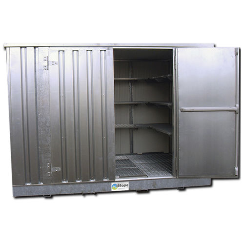 Container de armazenamento para produtos perigosos - BUNG3MIPF - DIFOPE - para ambiente externo / para tambores / para tanque