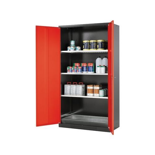 Armário de acondicionamento - ARMPP107A - DIFOPE - com pés / com 2 portas / em aço