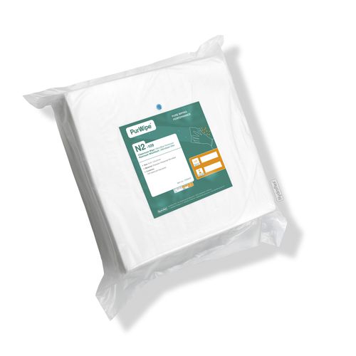 Lencos umedecidos de limpeza para sala limpa - PurWipe(R) N2 - Hydroflex Group GmbH