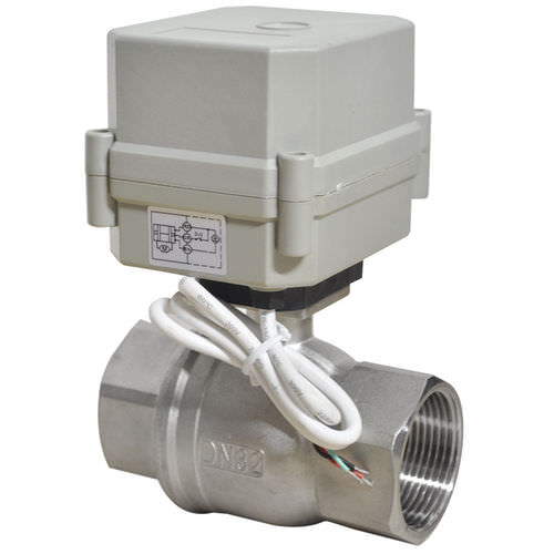Válvula de esfera - T32-S2-C - Taizhou Tonhe Flow Control Equipment Co.,ltd - com acionamento elétrico / de controle de vazão / para água