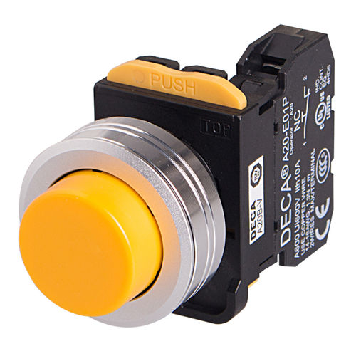 Botão de comando sensível ao toque - DECA Φ22A20 Pushbutton Switches - SWITCHLAB INC. - à prova de água / metálico / eletromecânico