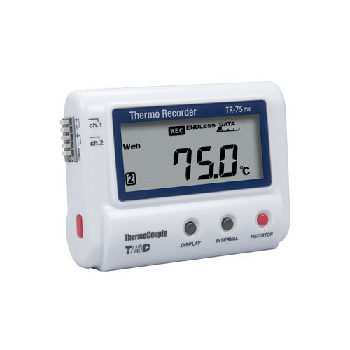 Registrador de dados de temperatura - TR-75nw - T&D Corporation - USB / com rede LAN/WLAN / com display