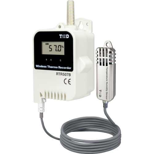 Registrador de dados de temperatura e umidade - RTR507BL - T&D Corporation - sem fio / com display