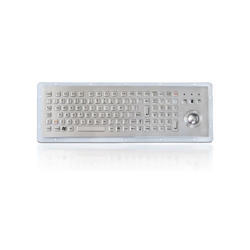 Teclado embutido - K-TEK-B312-OTB-KP-FN-DWP - Key Technology China Limited - com tecla Fn / mouse integrado com 3 teclas / 107 teclas