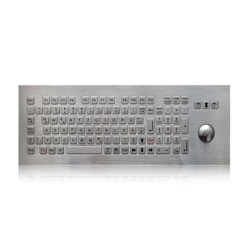 Teclado embutido - K-TEK-B420-OTB-KP-FN-DWP - Key Technology China Limited - com tecla Fn / mouse integrado com 3 teclas / 104 teclas