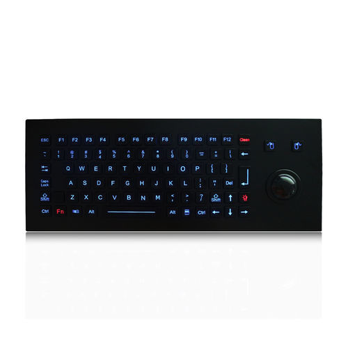Teclado embutido - K-TEK-M361-MTB-FN-BL-BT-DWP - Key Technology China Limited - com tecla Fn / mouse integrado com 3 teclas / 85 teclas