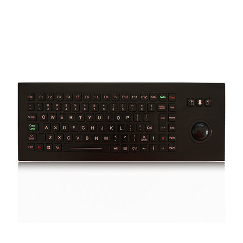 Teclado de mesa - K-TEK-M390-MTB-FN-BL-NV-151B-BT-DT-DWP - Key Technology China Limited - com tecla Fn / mouse integrado com 3 teclas / 92 teclas