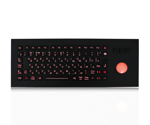 Teclado embutido - K-TEK-M361-CTB-FN-BL-BT-DWP - Key Technology China Limited - com tecla Fn / mouse integrado com 3 teclas / 85 teclas