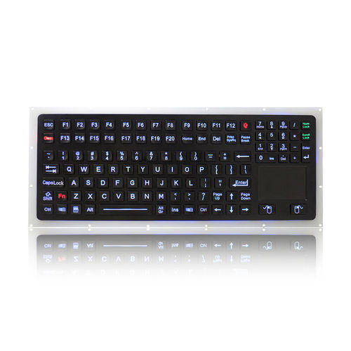 Teclado embutido - K-TEK-M360TP-KP-FN-BL-BT-DWP - Key Technology China Limited - com tecla Fn / mouse integrado com 2 teclas / 116 teclas