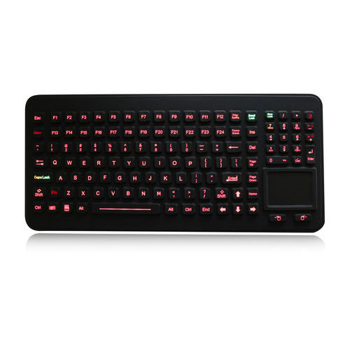 Teclado embutido - K-TEK-M379TP-KP-FN-BL-SS - Key Technology China Limited - com teclas mecânicas / com tecla Fn / mouse integrado com 2 teclas