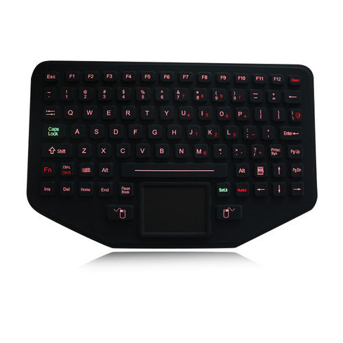 Teclado de mesa - K-TEK-M275TP-FN-BL-IL-FDT - Key Technology China Limited - com teclas mecânicas / com tecla Fn / mouse integrado com 2 teclas