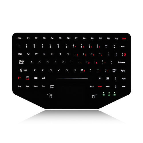 Teclado embutido - K-TEK-M275TP-FN-BL-NV-EMC-151B - Key Technology China Limited - com teclas mecânicas / com tecla Fn / mouse integrado com 2 teclas