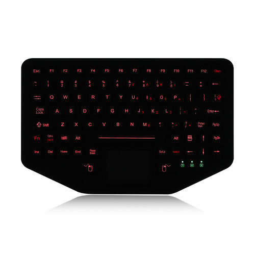 Teclado de mesa - K-TEK-M275TP-FN-BL-NV-151B-FDT - Key Technology China Limited - com teclas mecânicas / com tecla Fn / mouse integrado com 2 teclas