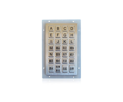 Teclado numérico 28 teclas -  K-TEK-B138KP-28-AC-DWP - Key Technology China Limited - embutido / em inox escovado / IP65
