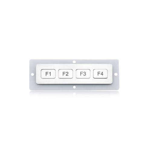Teclado numérico de controle - K-TEK-B110FK-4-AC-DWP - Key Technology China Limited - 4 teclas / embutido / em aço inoxidável