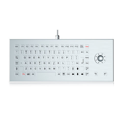 Teclado de mesa - K-TEK-B380-DHP-FN-DT-DWP - Key Technology China Limited - com teclas mecânicas / com tecla Fn / mouse integrado com 2 teclas