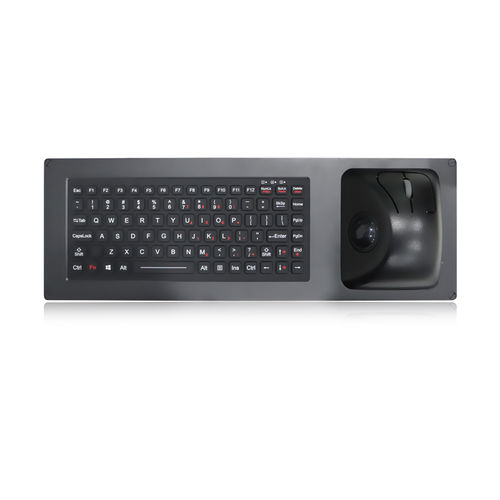 Teclado embutido - K-TEK-M465-38-MTB-AVB-FN-BL-NV-151B - Key Technology China Limited - com teclas mecânicas / com tecla Fn / mouse integrado com 2 teclas