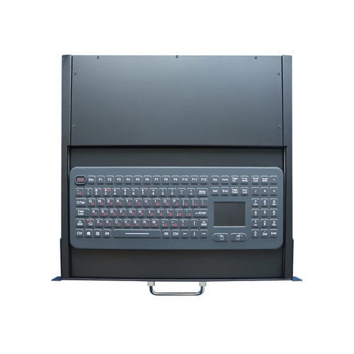 Teclado para montagem em gaveta-rack - K-TEK-M399TP-KP-FN-V01 - Key Technology China Limited - com teclas mecânicas / com tecla Fn / mouse integrado com 2 teclas