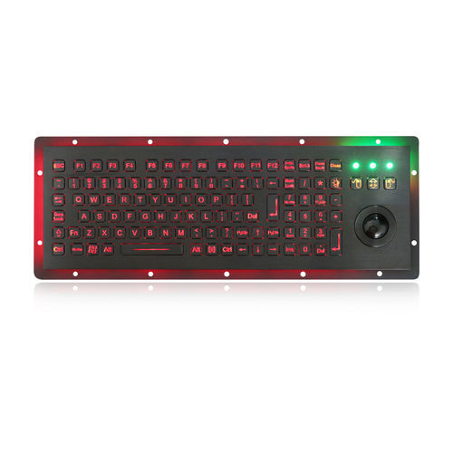 Teclado embutido - K-TEK-B312-OTB-KP-FN-BL-DWP  - Key Technology China Limited - com teclas mecânicas / com tecla Fn / mouse integrado com 3 teclas