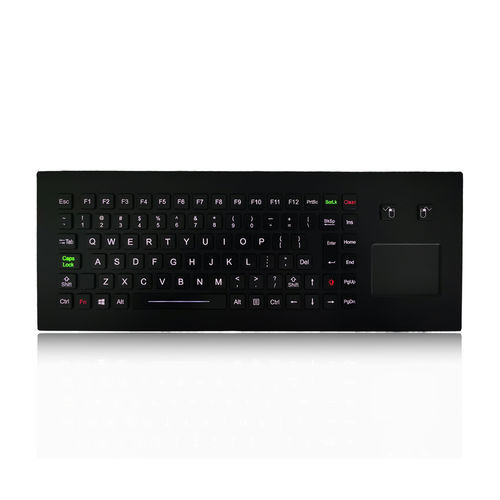 Teclado embutido - K-TEK-M390TP-FN-BL-NV-151B-BT-DWP - Key Technology China Limited - com teclas mecânicas / mouse integrado com 2 teclas / com tecla Fn
