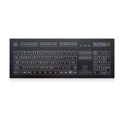 Teclado embutido - K-TEK-D405KP-FN-SW - Key Technology China Limited - com microinterruptores / 107 teclas / industrial