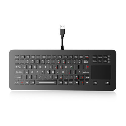 Teclado de mesa - K-TEK-M327TP-FN-BL-NV-151B-DT-DWP - Key Technology China Limited - com teclas mecânicas / mouse integrado com 2 teclas / 88 teclas