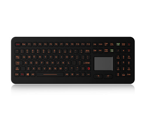 Teclado de mesa - K-TEK-M399TP-KP-FN-BL-DT - Key Technology China Limited - mouse integrado com 2 teclas / 107 teclas / com touchpad