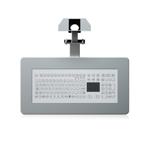 Teclado de mesa - K-TEK-D527TP-KP-FN-MDT-AL - Key Technology China Limited - de membrana / com tecla Fn / mouse integrado com 2 teclas