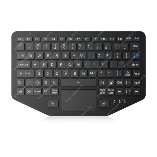 Teclado embutido - K-TEK-V275TP-FN-BL-SC-FC-ML-DWP - Key Technology China Limited - com interruptores de tesoura / mouse integrado com 2 teclas / 91 teclas