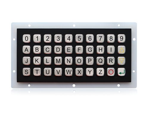 Teclado numérico 40 teclas - K-TEK-A191-BT-DWP - Key Technology China Limited - embutido / em aço inoxidável / em titânio negro