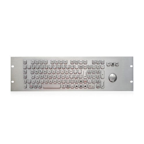 Teclado embutido - K-TEK-A19U-OTB-KP-FN-DWP - Key Technology China Limited - com teclas mecânicas / mouse integrado com 3 teclas / com tecla Fn