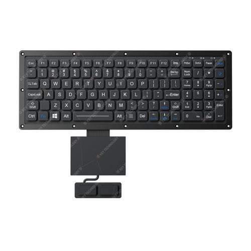 Teclado embutido - K-TEK-M315KP-FN-BL-FC-KC-EP+TP85-DML+2K - Key Technology China Limited - com teclas mecânicas / mouse integrado com 2 teclas / 102 teclas