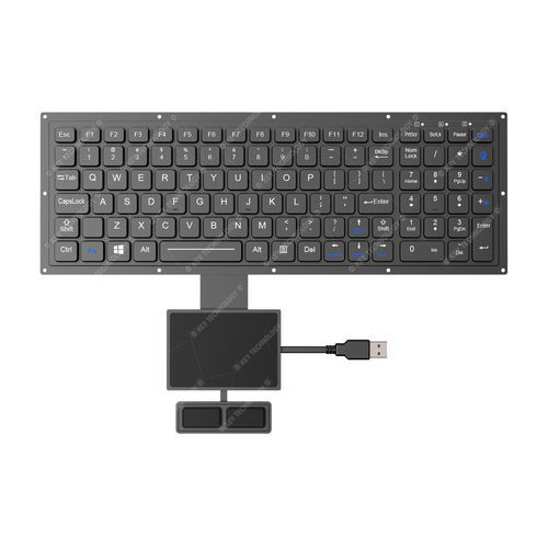 Teclado embutido - K-TEK-M340KP-FN-BL-FC-KC+TP85-DML+2K-FC - Key Technology China Limited - contacto carbono / 102 teclas / com touchpad