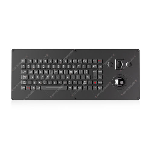 Teclado embutido - K-TEK-M435-172-MTB-AVR-RM-FN-BL-151B-DWP - Key Technology China Limited - contacto carbono / 91 teclas / com trackball