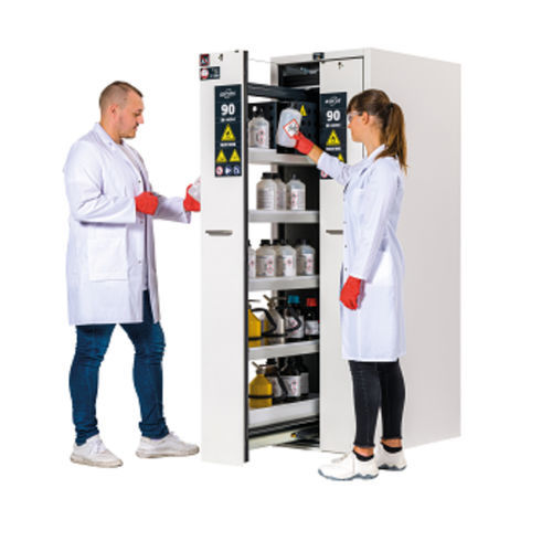 Armário de acondicionamento - V-CLASSIC-90 MULTIRISK - asecos GmbH - de segurança / de piso / com 2 gavetas