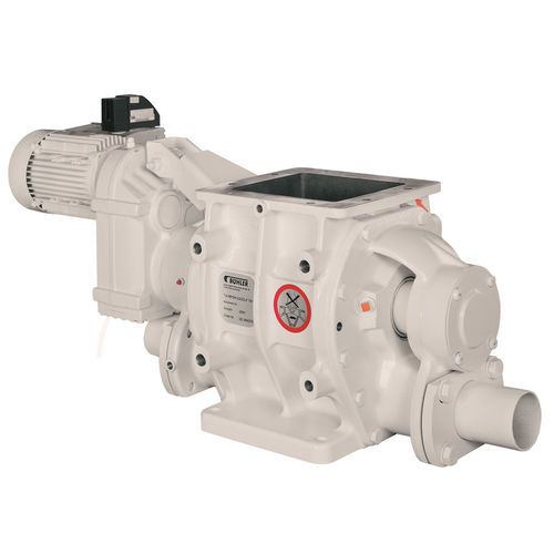 Válvula rotativa para transporte pneumático - MP series - Bühler Group - com alvéolos soprados / tangencial / flange quadrada
