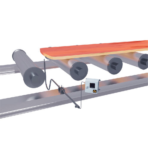 Detector de produtos quentes a instalar sob mesa de rolos - IRIS Z6500 - DELTA - de fibra óptica