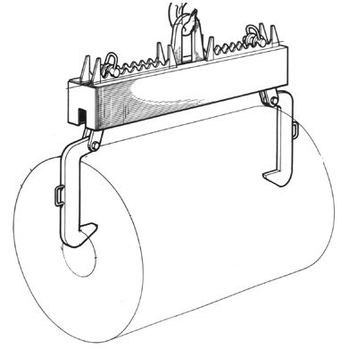 Balancim travessa - 9096 series - SAPEM - para bobinas / horizontal / regulável