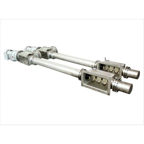 Rosca transportadora - TRS 101/110 - GIMAT SRL - em espiral de duas vias / de descarga / em aço inoxidável