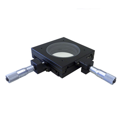 Mesa de coordenadas XY - 100-MS25-GAN - OPTO - manual / de 2 eixos / de micrômetros