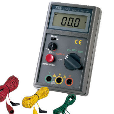 Testador de fuga por terra - TES-1605 - TES Electrical Electronic Corp. - de tensão / de resistência de terra / digital