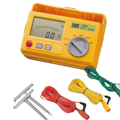 Testador de fuga por terra - TES-1700 - TES Electrical Electronic Corp. - de tensão / de resistência de terra / portátil